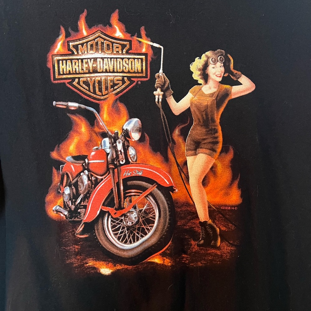Harley Davidson Pinup Girl Tee - Picture 2 of 5